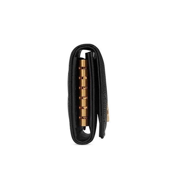 RARE!!! YSL SAINT LAURENT 6 KEYS MONOGRAM CAVIAR HOLDER WALLET - Picture 6 of 16